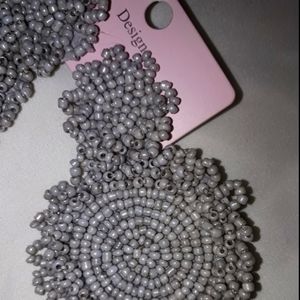 Seedbead round Drop Earrings